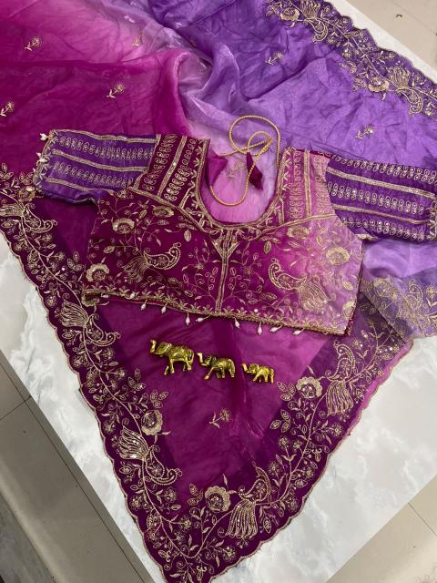 Saanwariya Morvi catalog embroidery work sarees wholesale in surat
