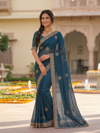 Saanwariya Ritika catalog Star gorget sarees 