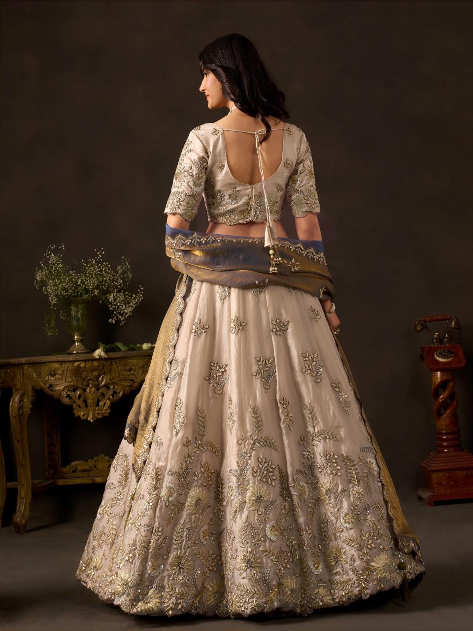 Sabella 6019 Bronze Gold catalog wholesale bridal lehenga dealers in ahemdabad