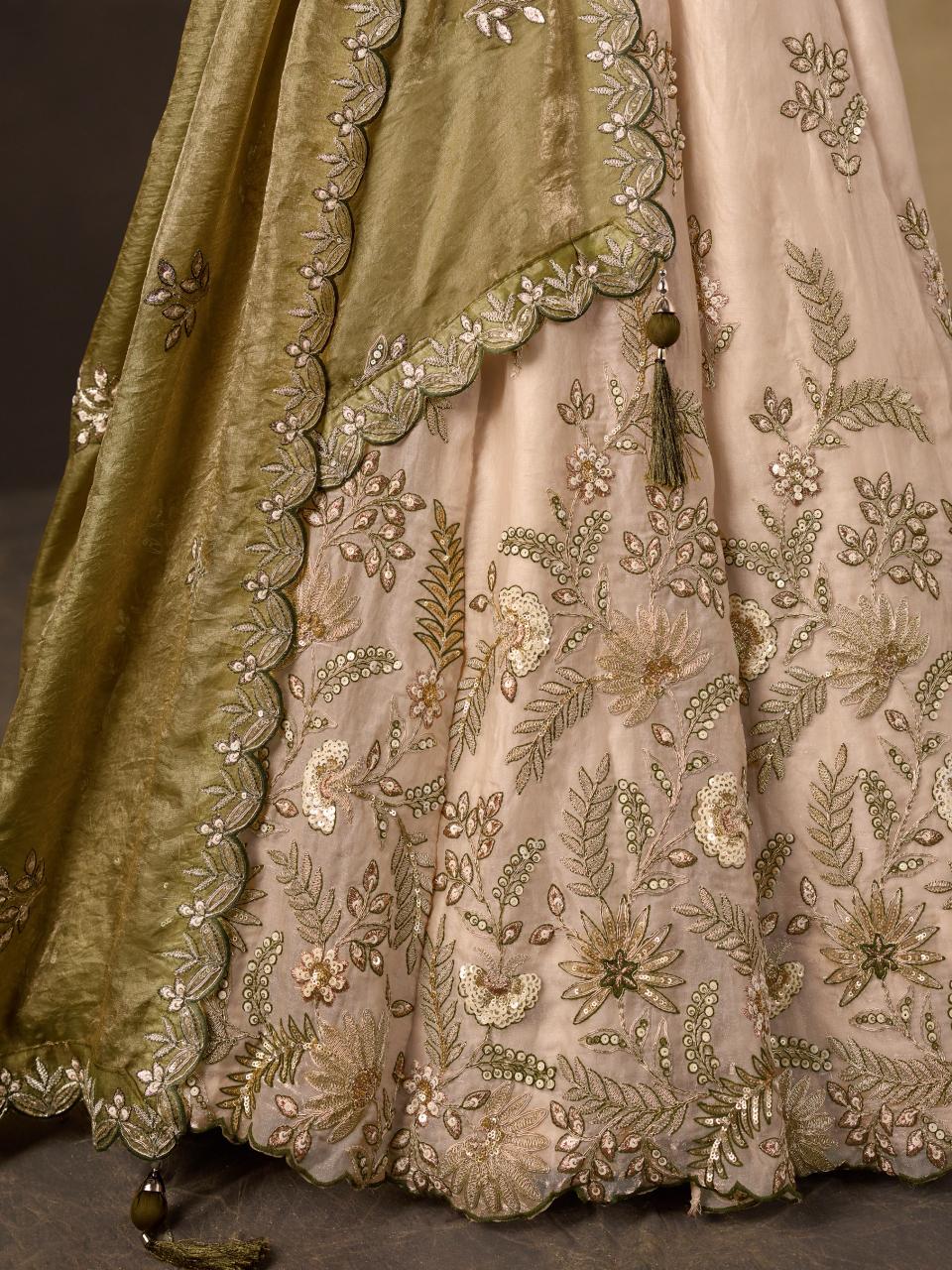 Sabella 6019 Olive Gold catalog lehenga wholesale shops in mumbai