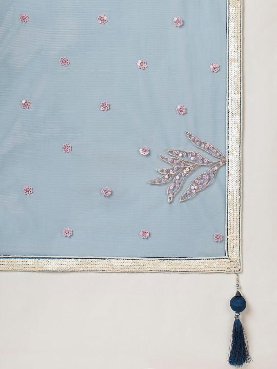Sabella 6032 Blue catalog lehenga material wholesale in commercial street