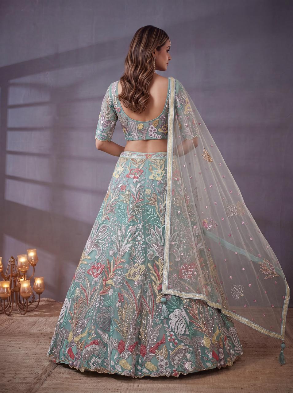 Sabella 6032 Sky Blue catalog lehenga online wholesale surat