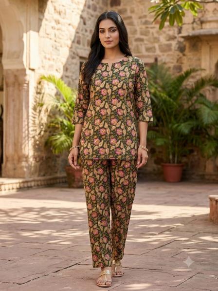 Sabella Cotton vol 752 catalog printed coord set wholesale