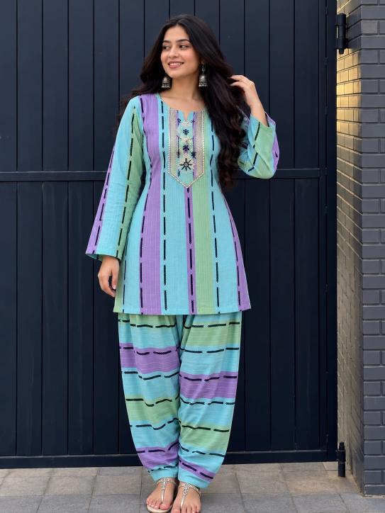 Sabella Cotton vol 774 catalog modest co ord set women