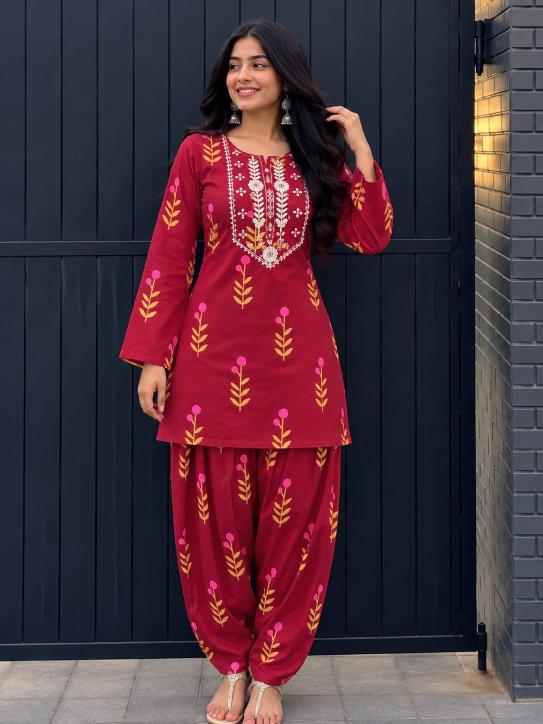 Sabella Cotton vol 774 catalog modest co ord set women