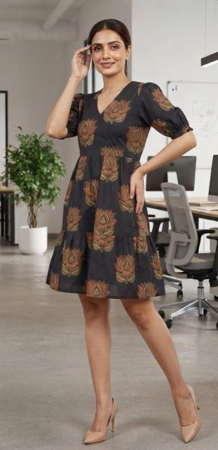 Sabella Cotton vol 782 catalog Floral printed short dress