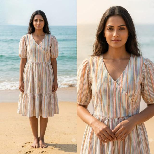 Sabella Cotton vol 784 catalog Puff sleeve frock for women
