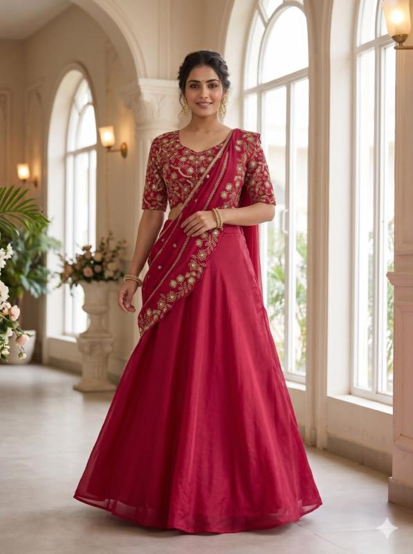 Sabella Fandy Satin catalog chandni chowk lehenga choli wholesale market