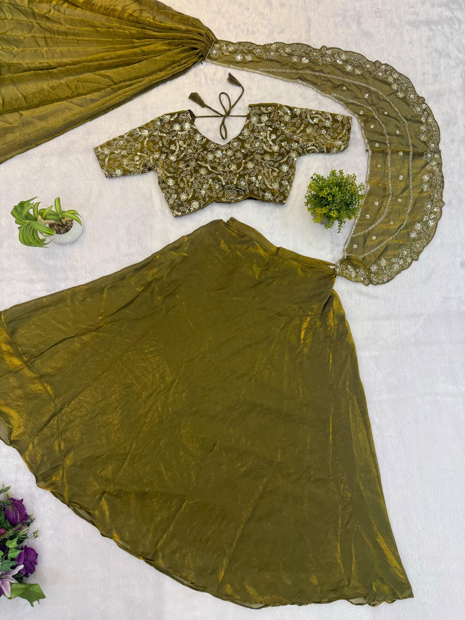 Sabella Fandy Satin catalog chandni chowk lehenga choli wholesale market