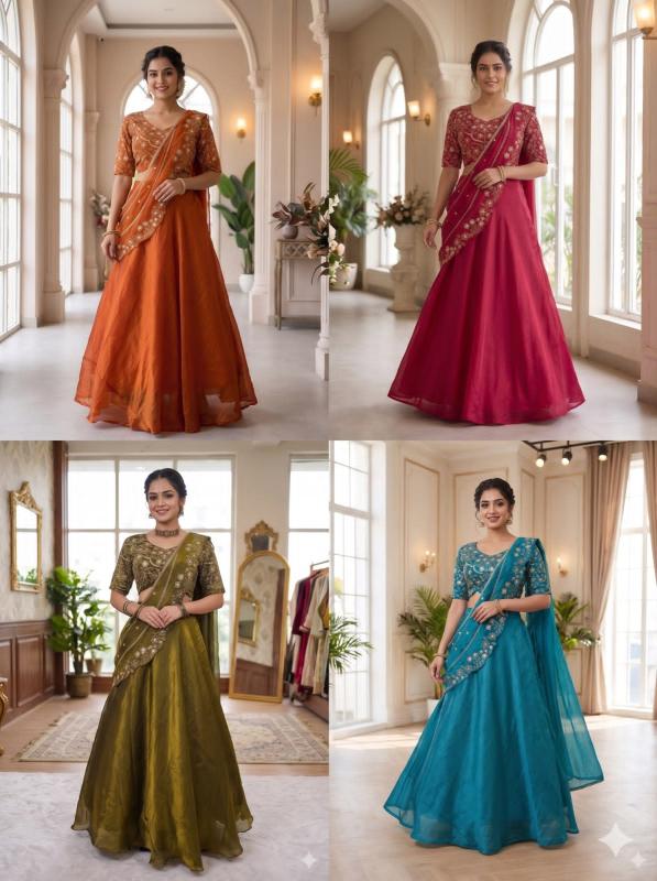 Sabella Fandy Satin catalog chandni chowk lehenga choli wholesale market