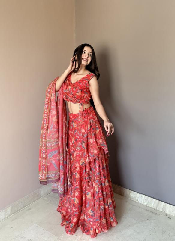 Sabella KR 112 catalog indo western style lehenga choli