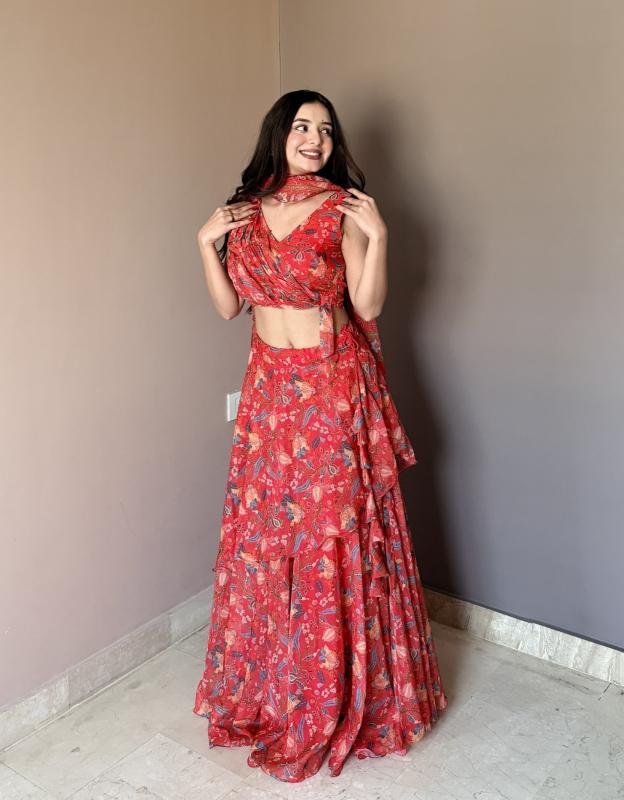 Sabella KR 112 catalog indo western style lehenga choli