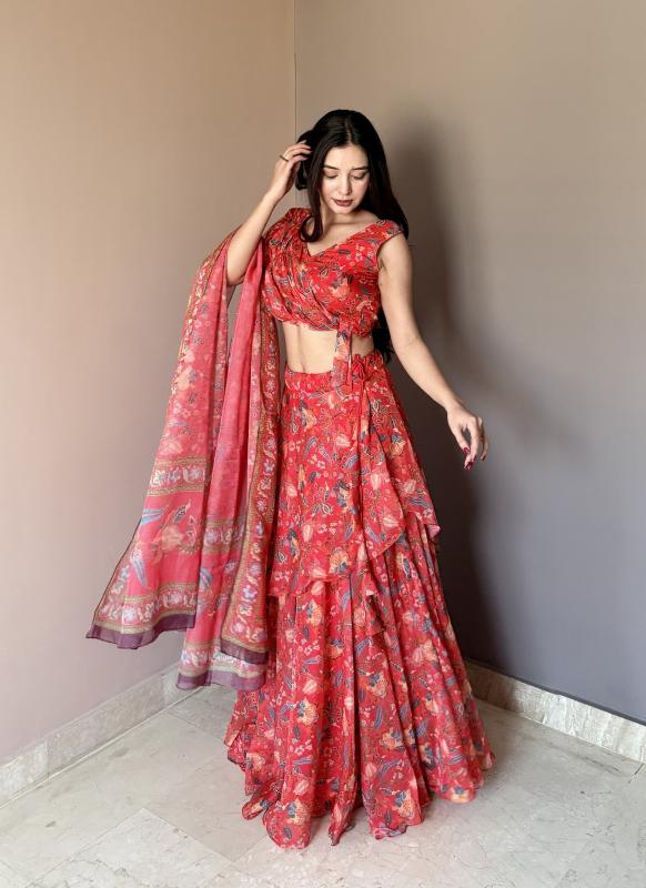 Sabella KR 112 catalog indo western style lehenga choli