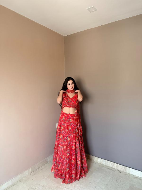 Sabella KR 112 catalog indo western style lehenga choli
