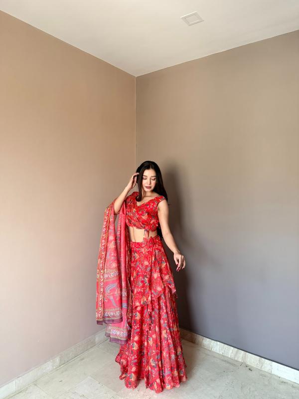Sabella KR 112 catalog indo western style lehenga choli