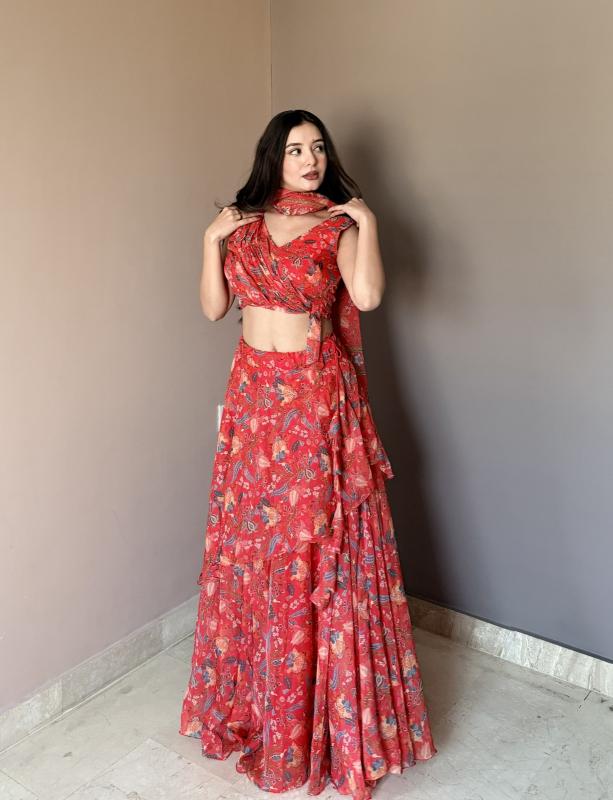 Sabella KR 112 catalog indo western style lehenga choli