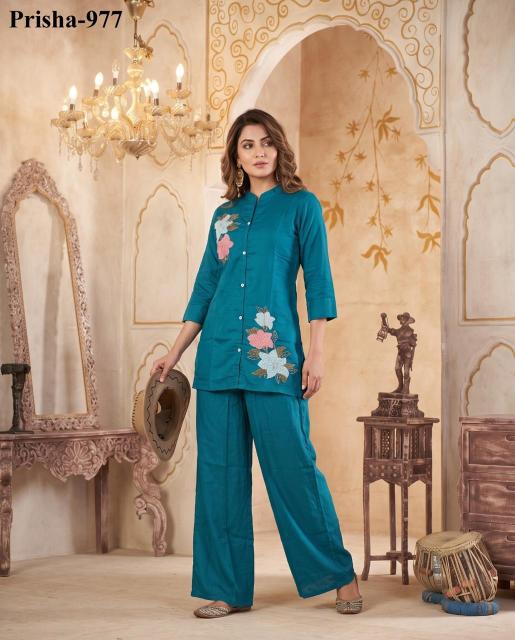 Sabella Mul chanderi vol 3 catalog quad co ord sets dress