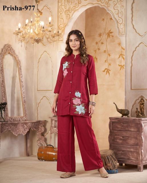 Sabella Mul chanderi vol 3 catalog quad co ord sets dress