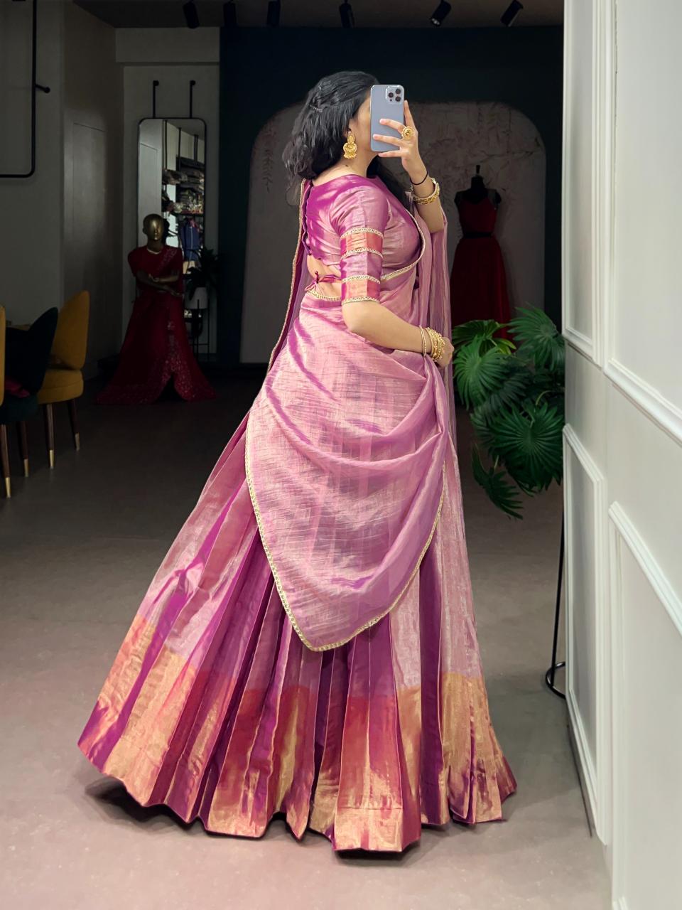 Sabella Zari Tissue catalog lehenga choli catalogue wholesale