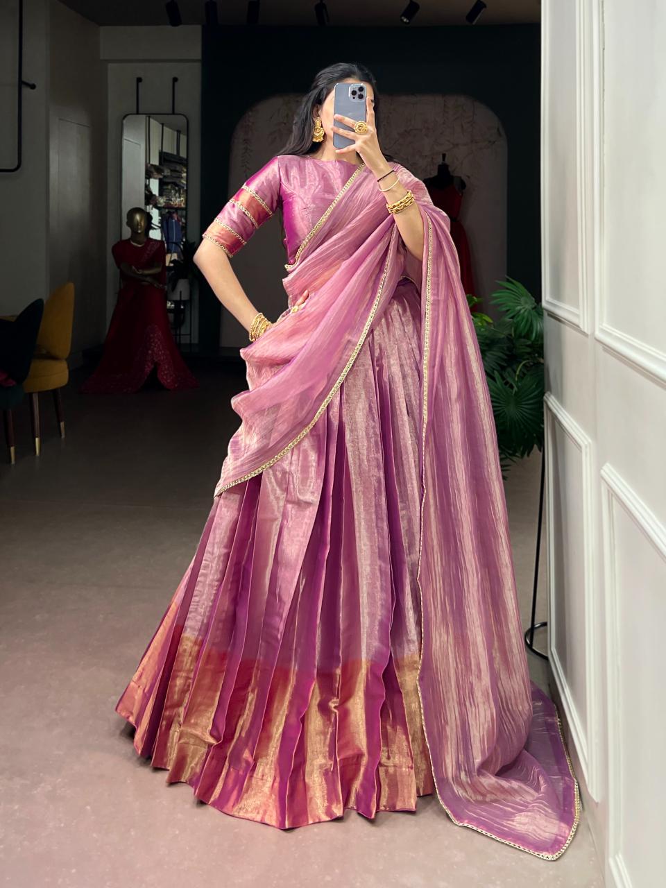 Sabella Zari Tissue catalog lehenga choli catalogue wholesale