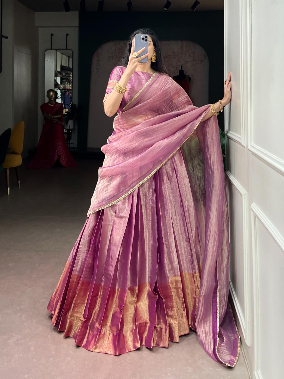 Sabella Zari Tissue catalog lehenga choli catalogue wholesale
