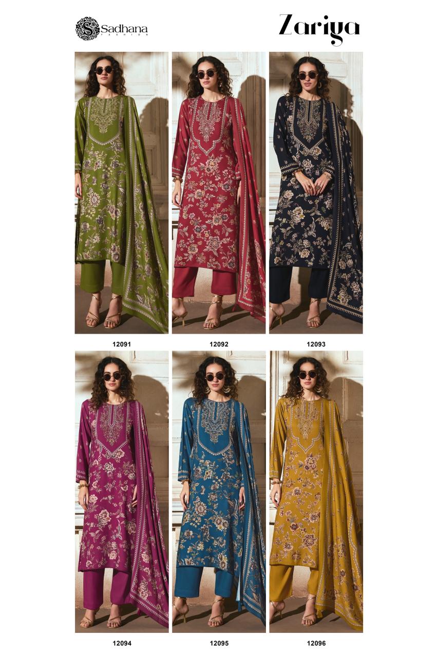 Sadhana Fashion Zariya Nx catalog salwar kameez suppliers wholesale uk
