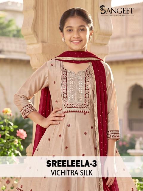 Sangeet Sreeleela vol 3 catalog kids ethnic wear wholesale
