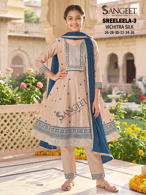 Sangeet Sreeleela vol 3 catalog kids ethnic wear wholesale