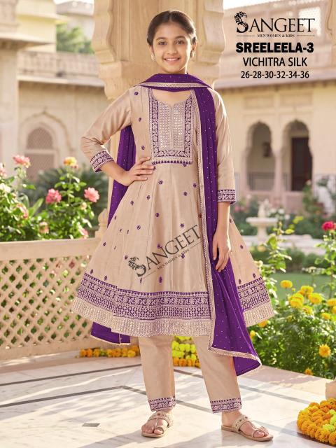 Sangeet Sreeleela vol 3 catalog kids ethnic wear wholesale