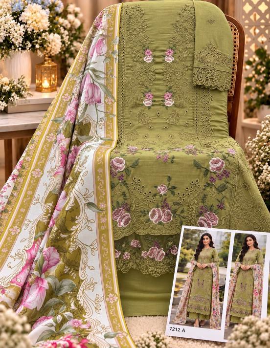 Saniya 7211 Nx catalog pakistani unstitched suits wholesale