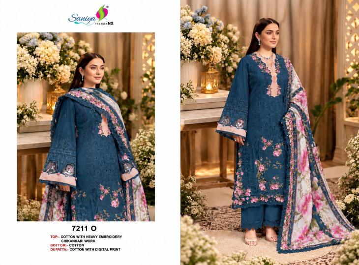 Saniya 7211 Nx catalog pakistani unstitched suits wholesale
