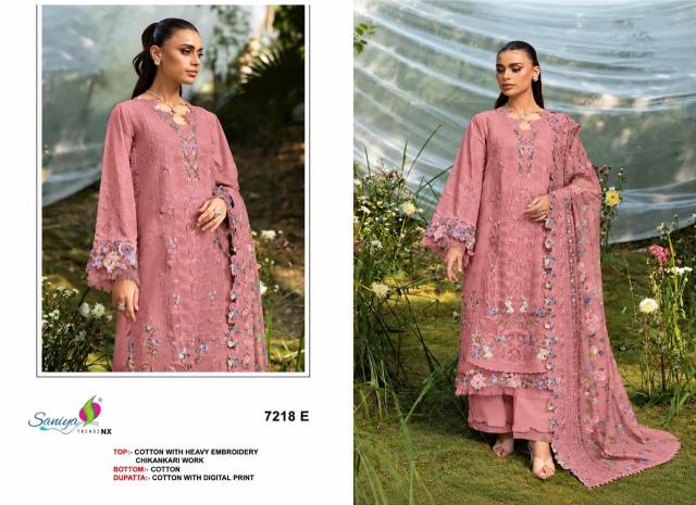 Saniya 7218 catalog pakistani suits wholesale in pakistan