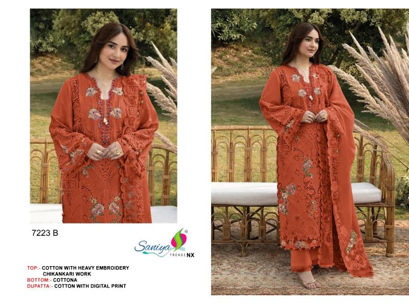 Saniya 7223 catalog pakistani suit wholesaler in mumbai