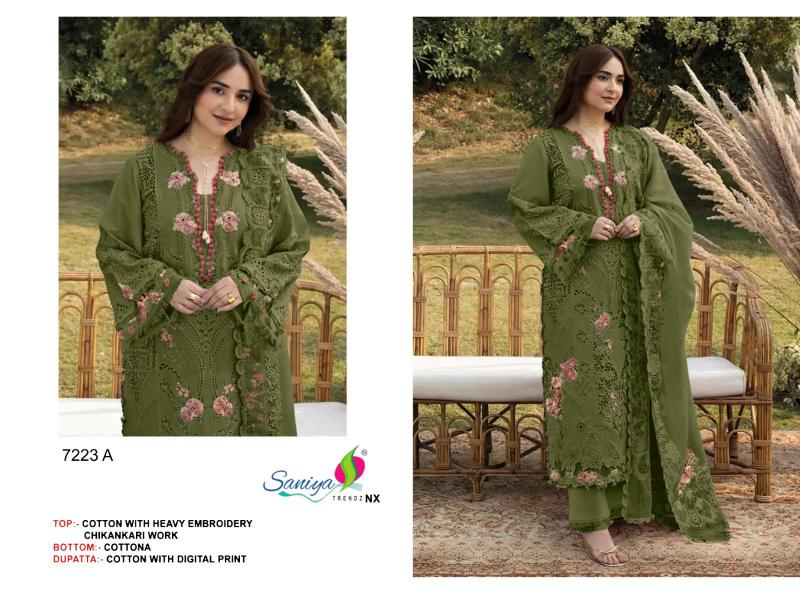 Saniya 7223 catalog pakistani suit wholesaler in mumbai