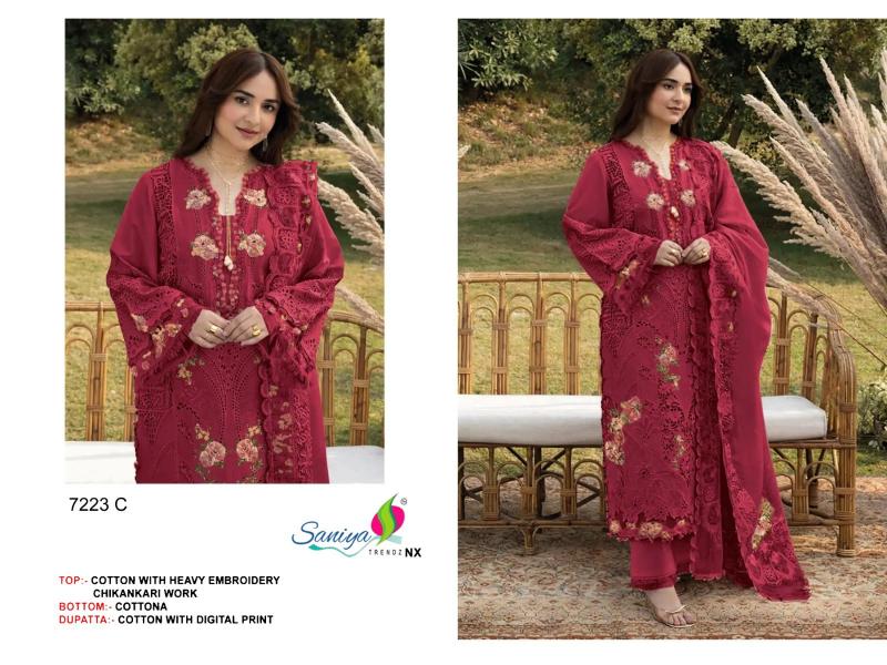 Saniya 7223 catalog pakistani suit wholesaler in mumbai