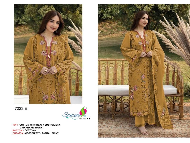 Saniya 7223 catalog pakistani suit wholesaler in mumbai