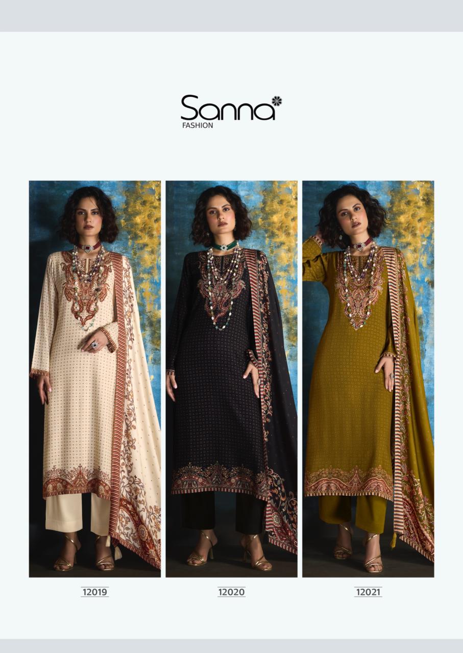 Sanna Hazel catalog unstitched salwar kameez wholesalers in kolkata