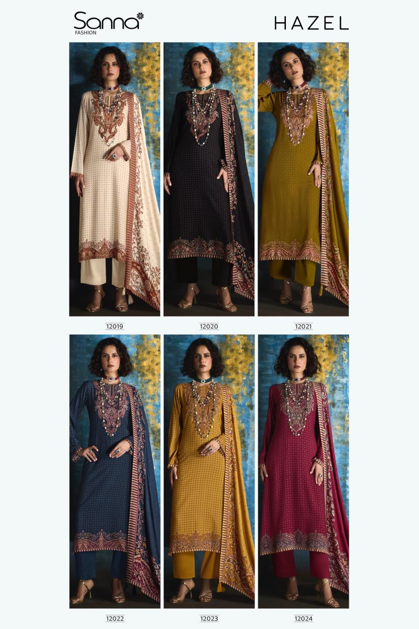 Sanna Hazel catalog unstitched salwar kameez wholesalers in kolkata
