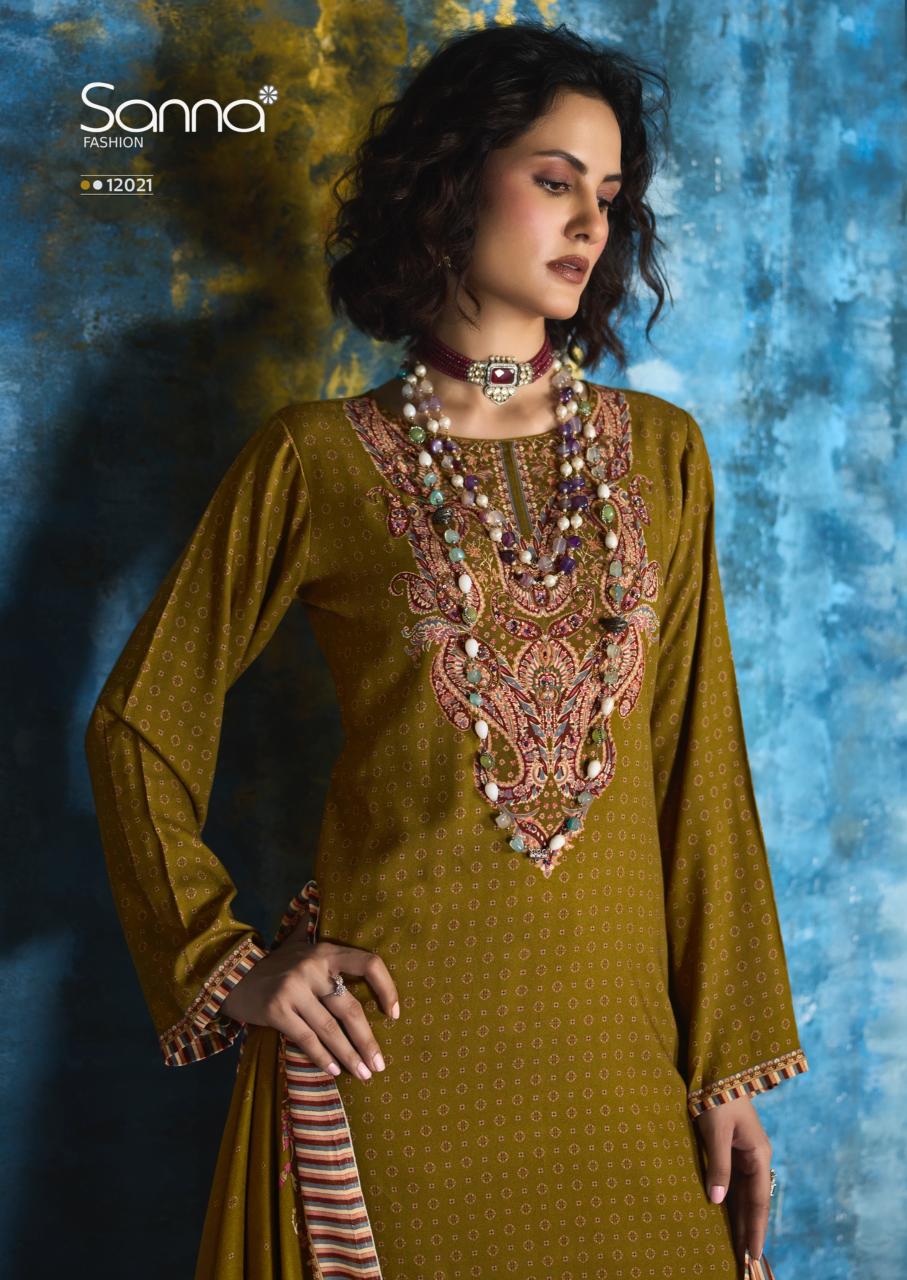 Sanna Hazel catalog unstitched salwar kameez wholesalers in kolkata