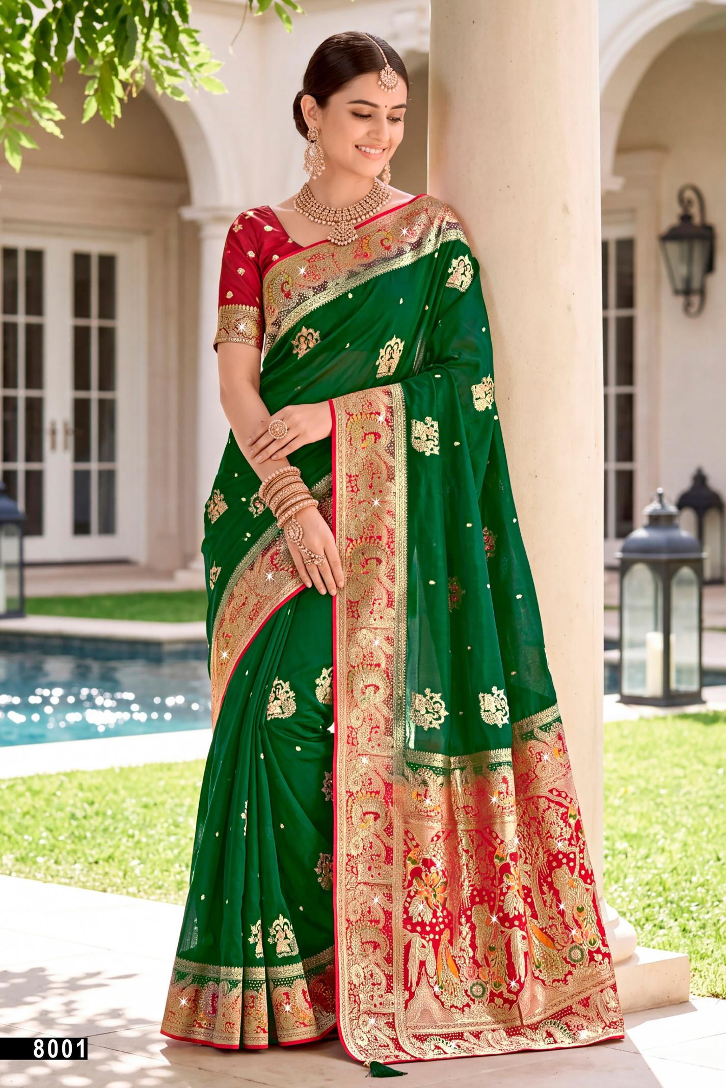 Saroj Albeli satin saroski vol.8 silk saree in surat price wholesale