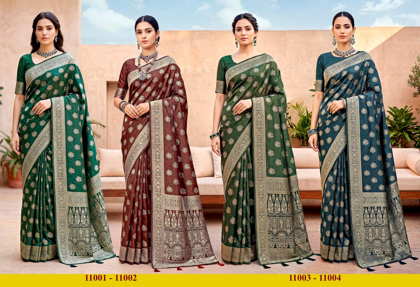 Saroj Destiny simmer satin vol.1 Tisse satin silk saree in surat price wholesale