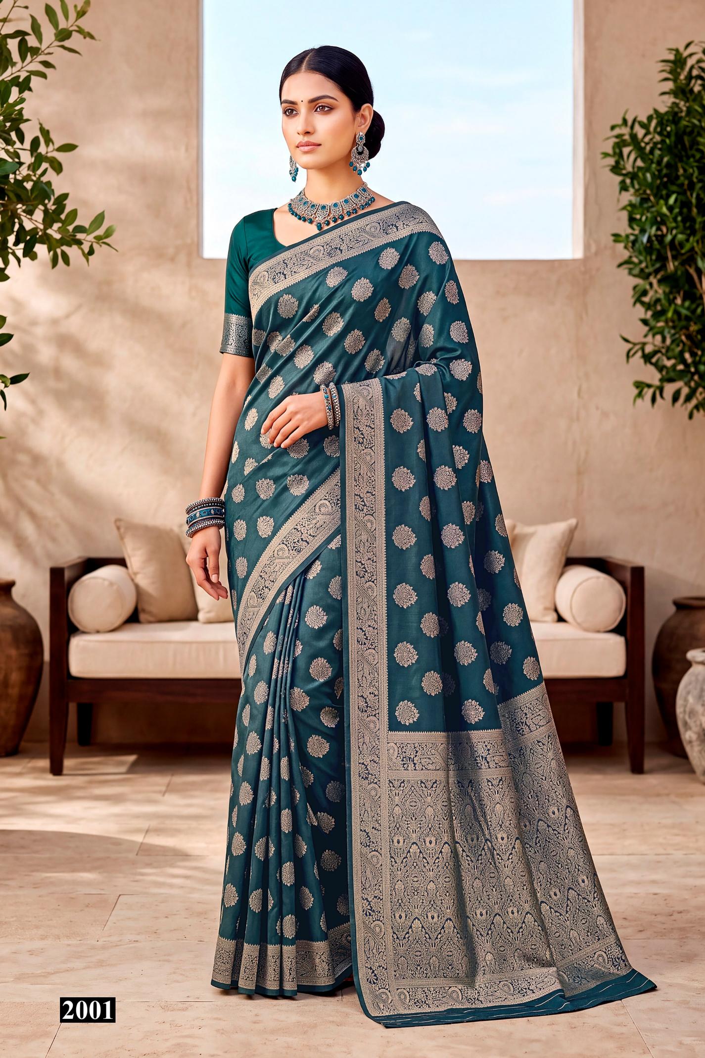 Saroj Destiny simmer satin vol.2 Tisse satin silk saree in surat price wholesale