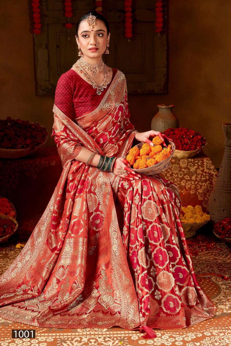 Saroj Manohari satin silk vol.4 satin silk saree in surat price wholesale