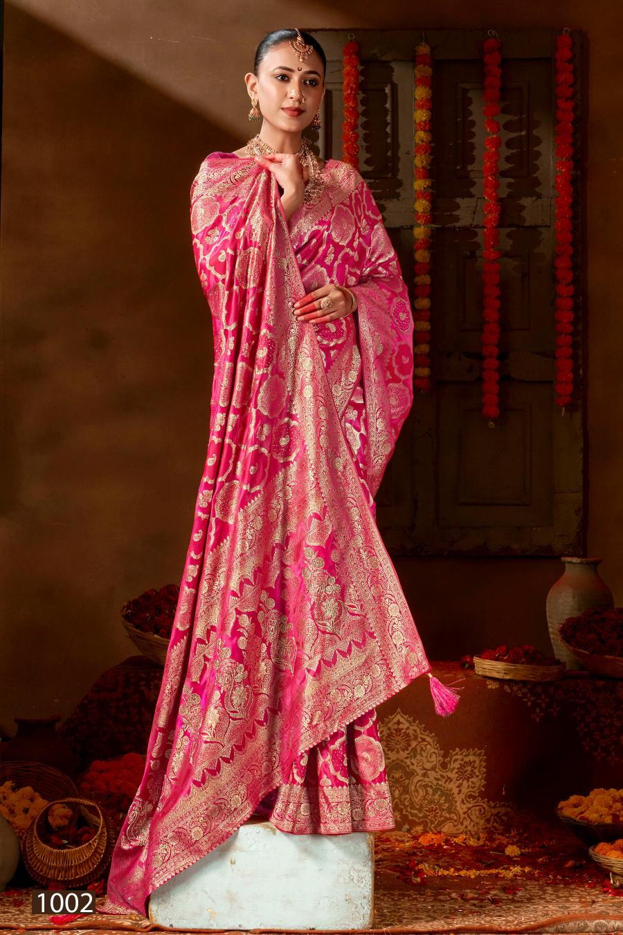 Saroj Manohari satin silk vol.4 satin silk saree in surat price wholesale