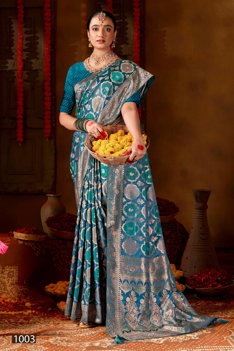 Saroj Manohari satin silk vol.4 satin silk saree in surat price wholesale