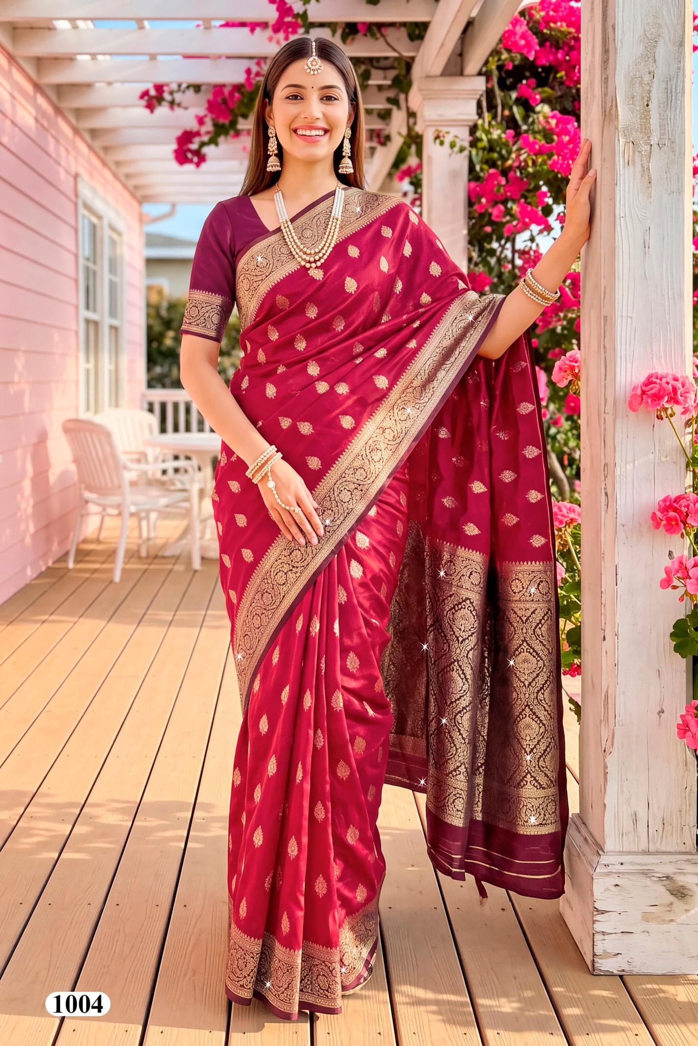 Saroj Noor saroski vol.1 silk saree in surat price wholesale
