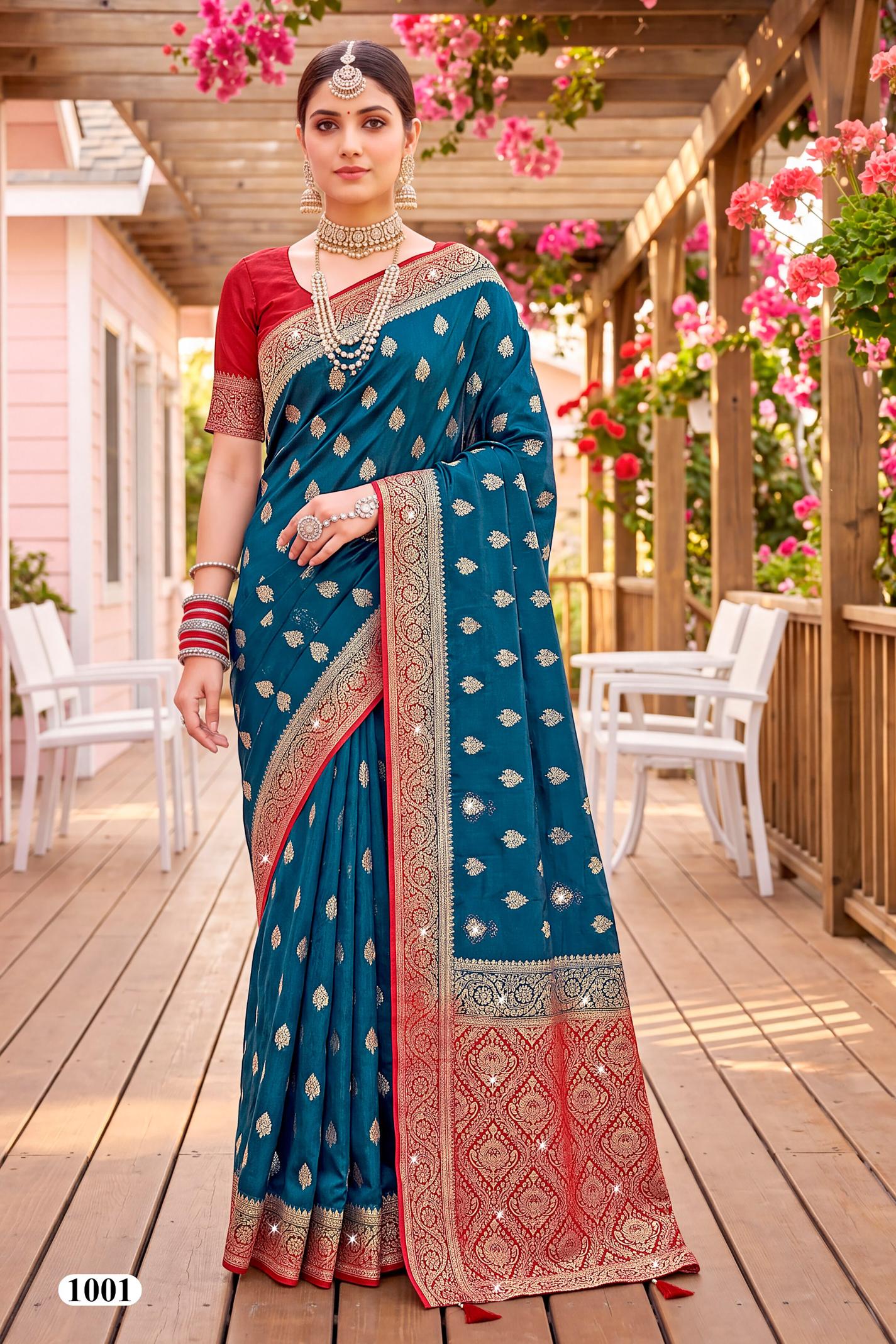 Saroj Noor saroski vol.1 silk saree in surat price wholesale