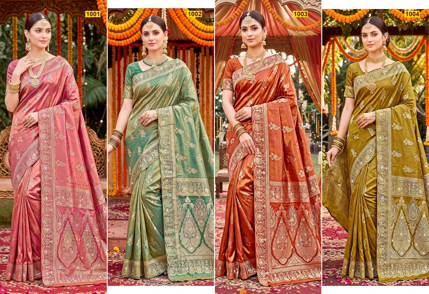 Saroj Noor saroski vol.1 silk saree in surat price wholesale