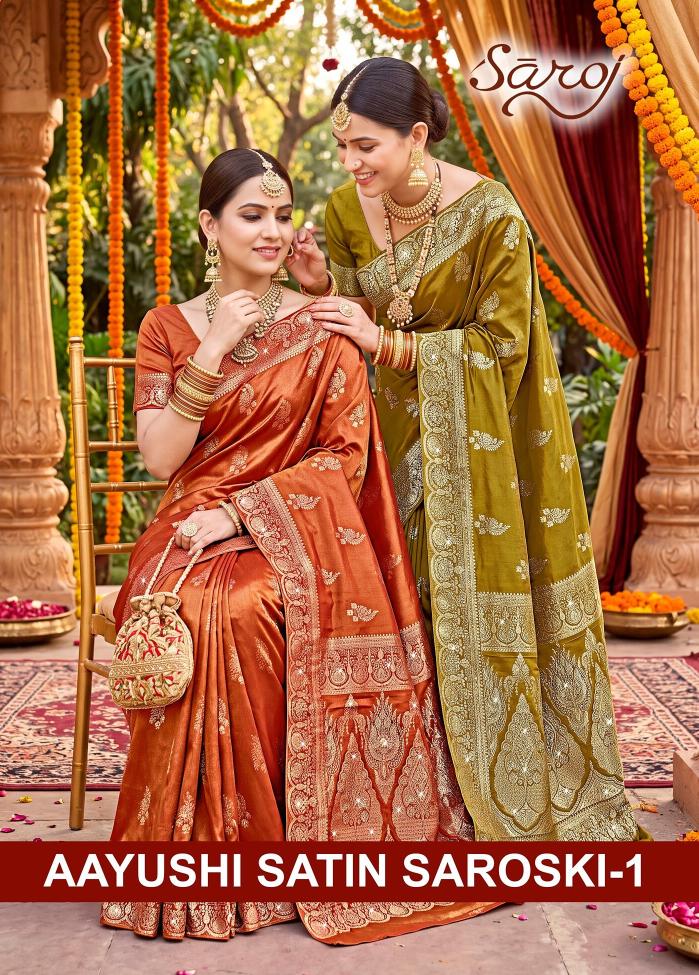 Saroj Noor saroski vol.1 silk saree in surat price wholesale