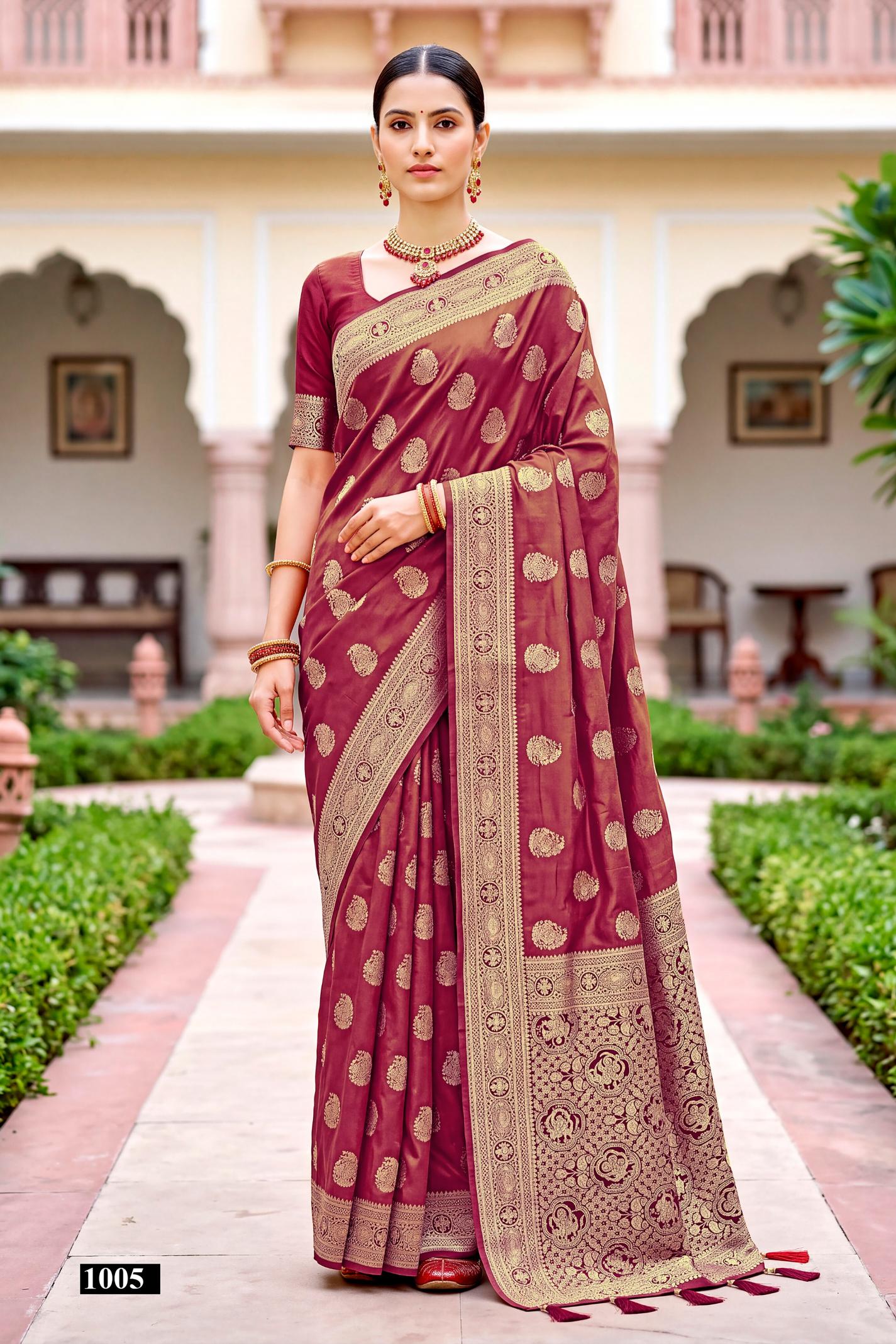 Saroj Parampara saroski vol.1  satin silk saree in surat with price wholesale